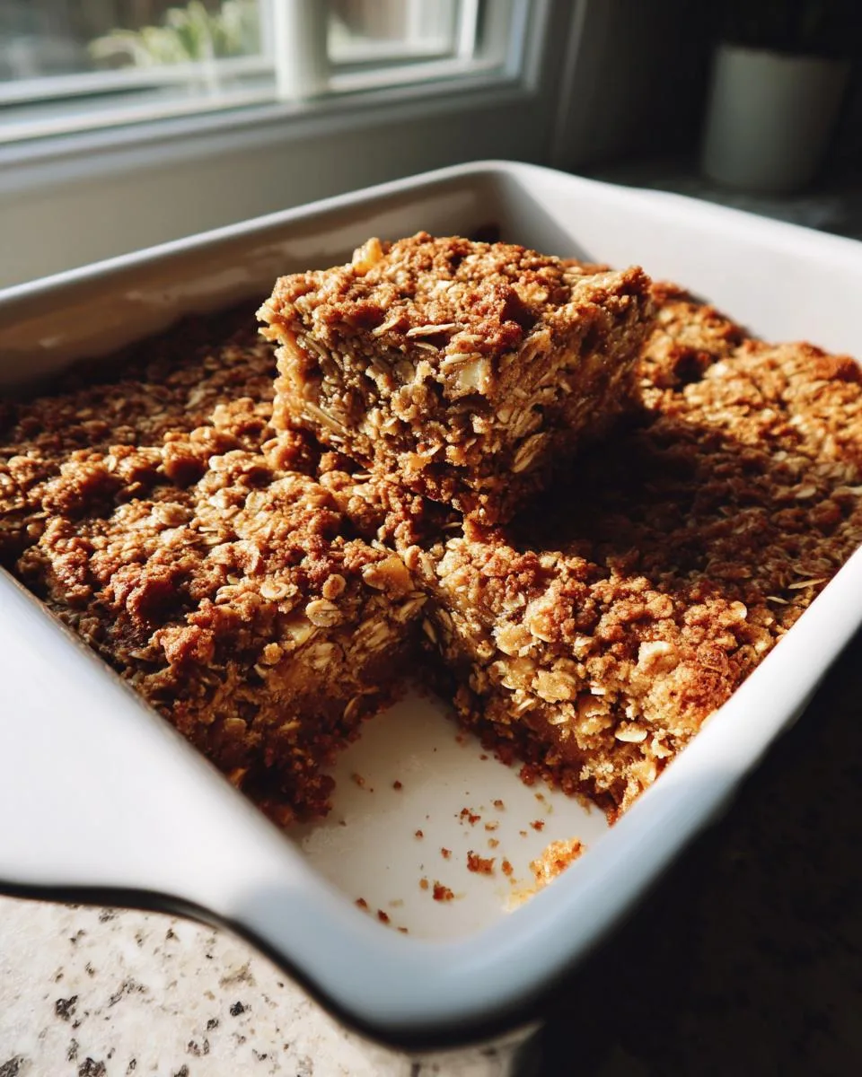 Peach Cobbler Oat Bars - detail 4