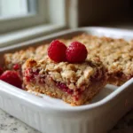 Raspberry Almond Crumble Bars