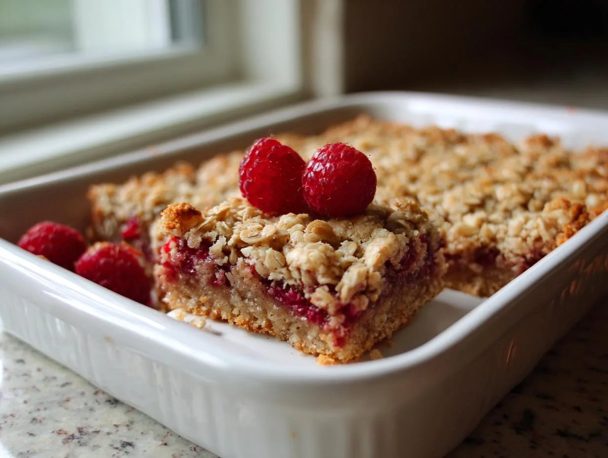 Irresistible Raspberry Almond Crumble Bars in 5 Easy Steps