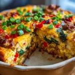 Red White Blue Breakfast Casserole