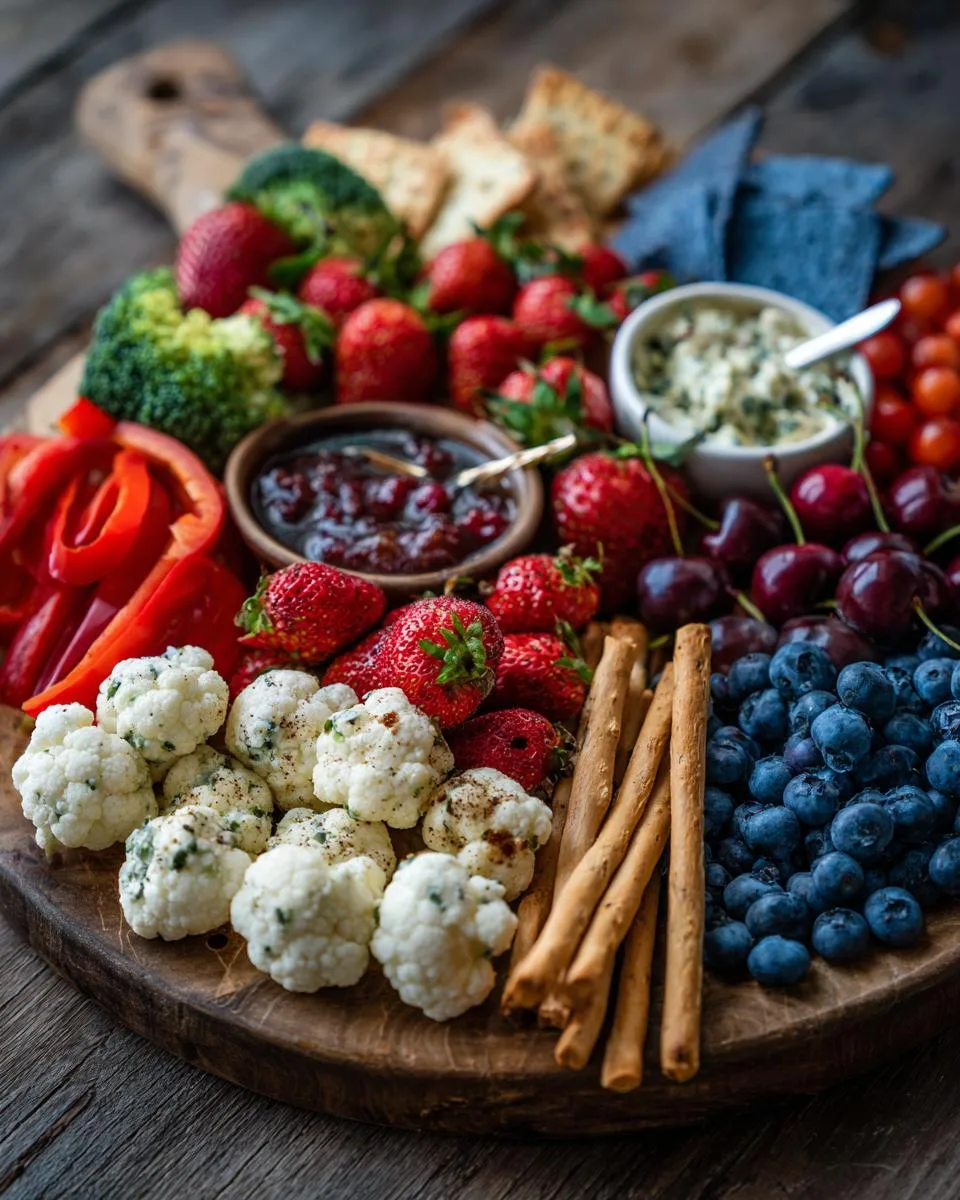 Red White Blue Brunch Board - detail 1