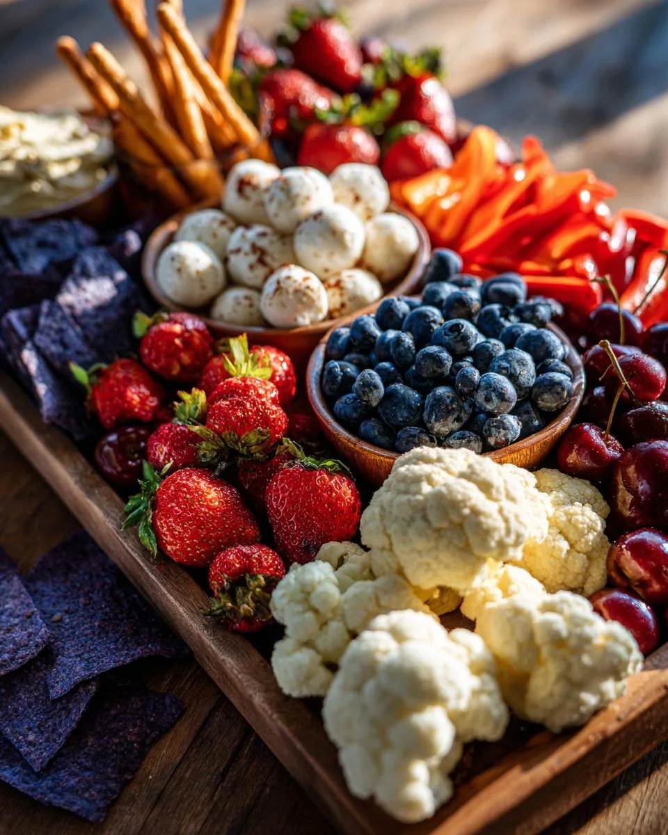Red White Blue Brunch Board - detail 2