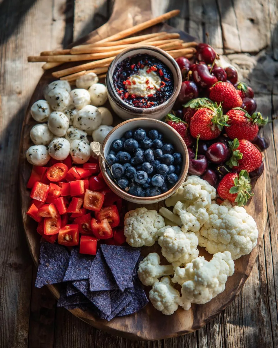 Red White Blue Brunch Board - detail 4