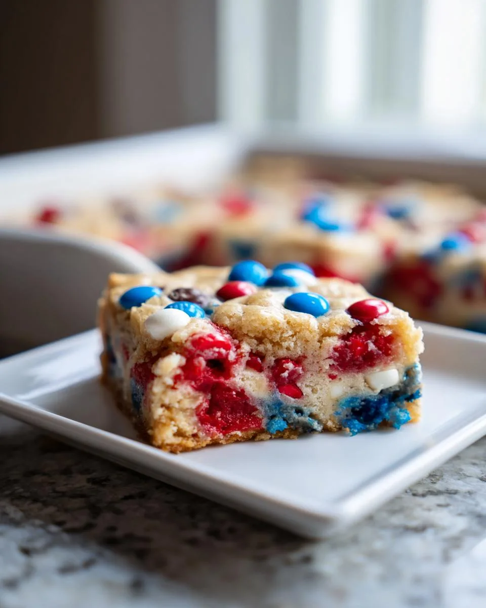 Red White Blue Cookie Bars - detail 2