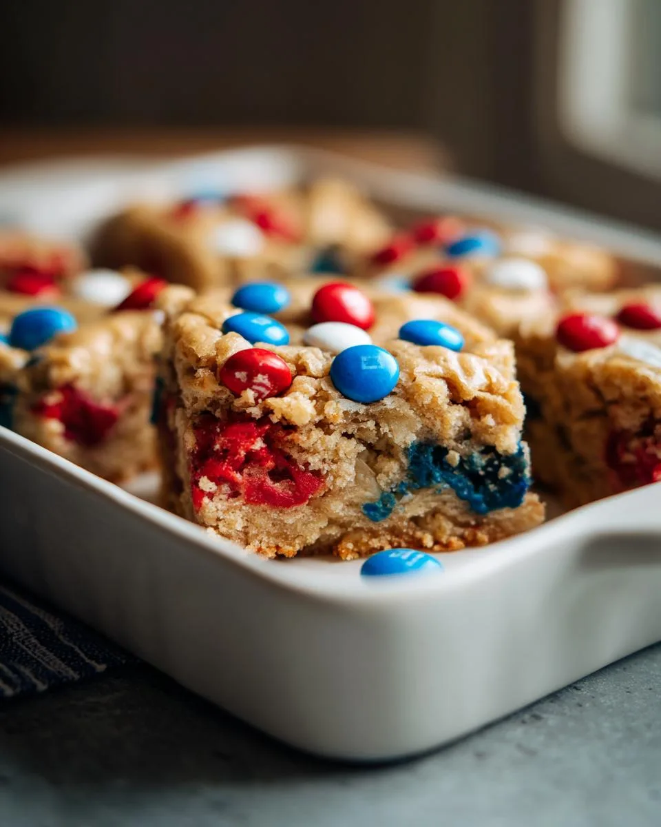Red White Blue Cookie Bars - detail 4