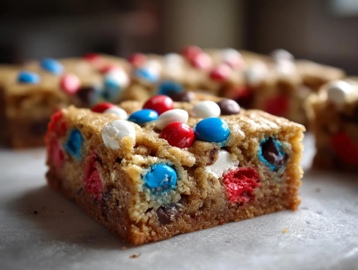 Irresistible Red White Blue Cookie Bars in 25 Minutes