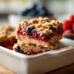 Red White Blue Oat Bars