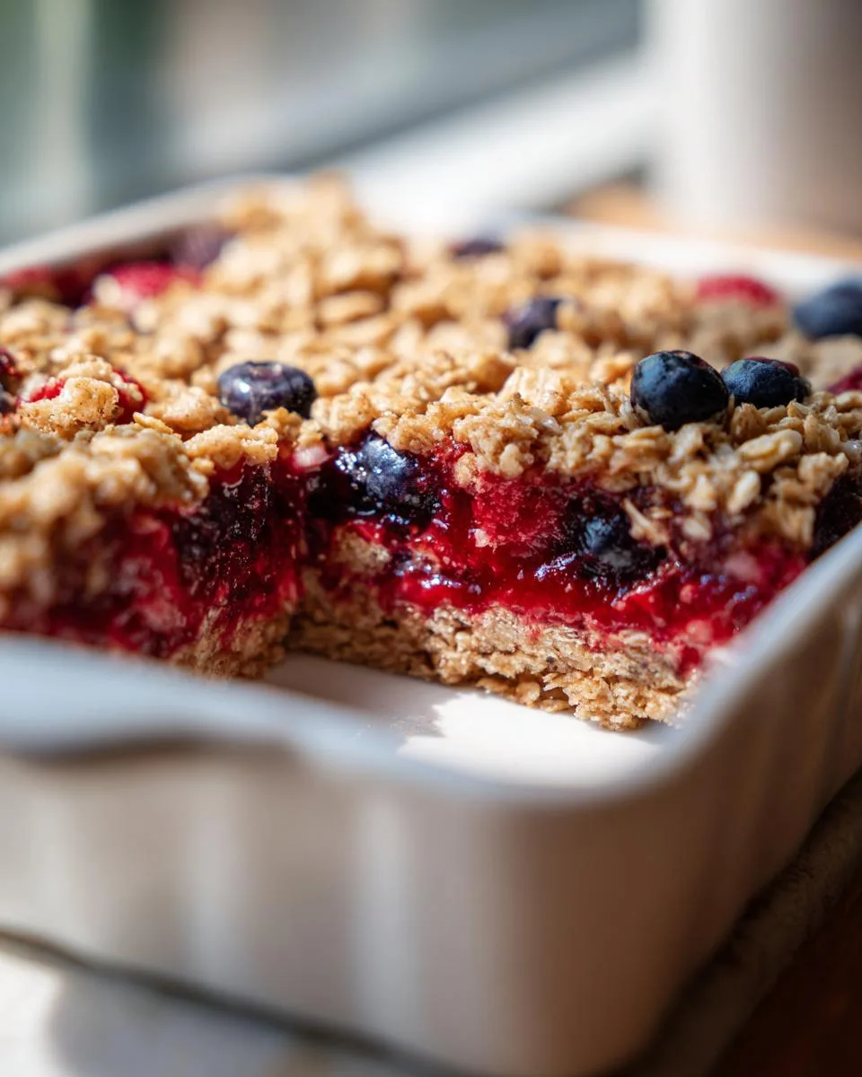 Red White Blue Oat Bars - detail 2