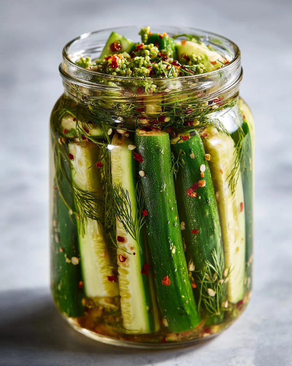 Refrigerator Pickle Spears - detail 2