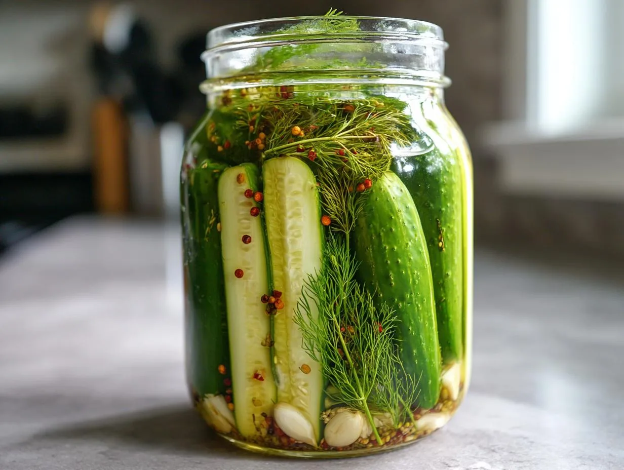 24-Hour Crispy Refrigerator Pickle Spears You’ll Crave