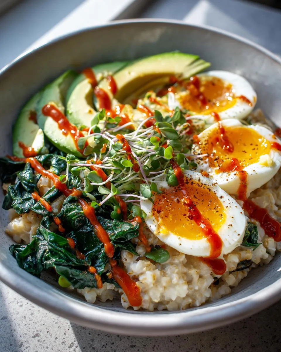 Savory Oatmeal Breakfast Bowls - detail 3