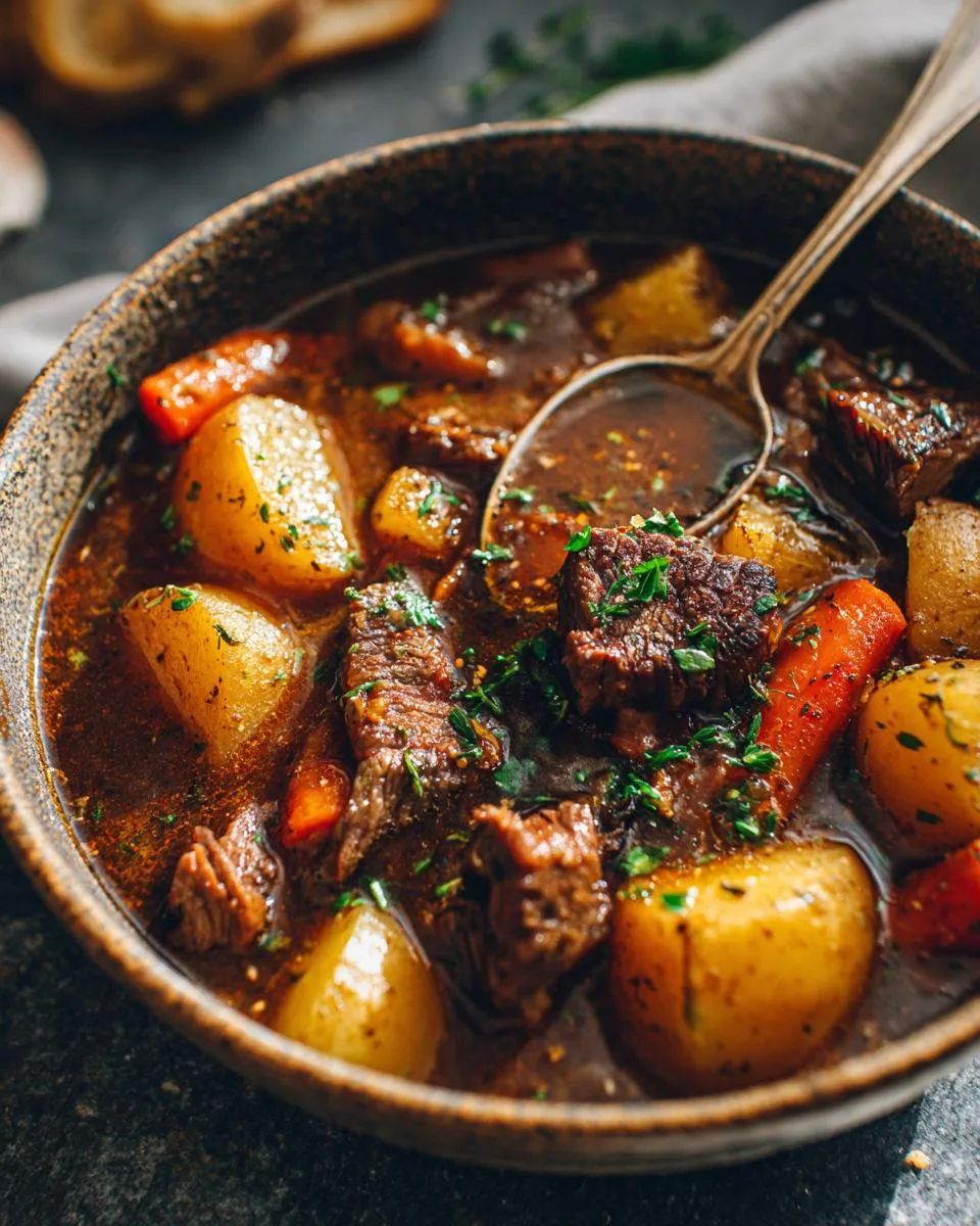 Slow Cooker Beef Potato Stew - detail 2