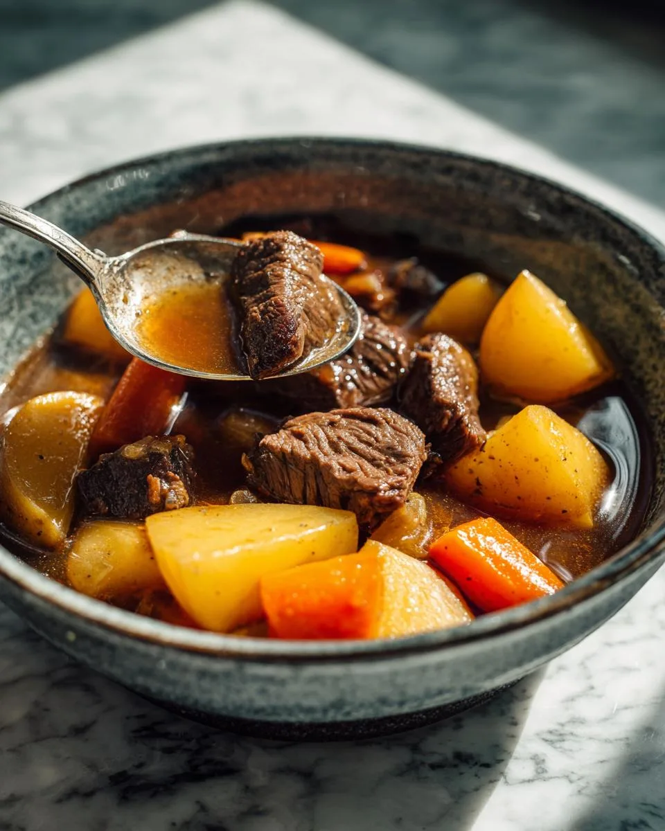 Slow Cooker Beef Potato Stew - detail 3