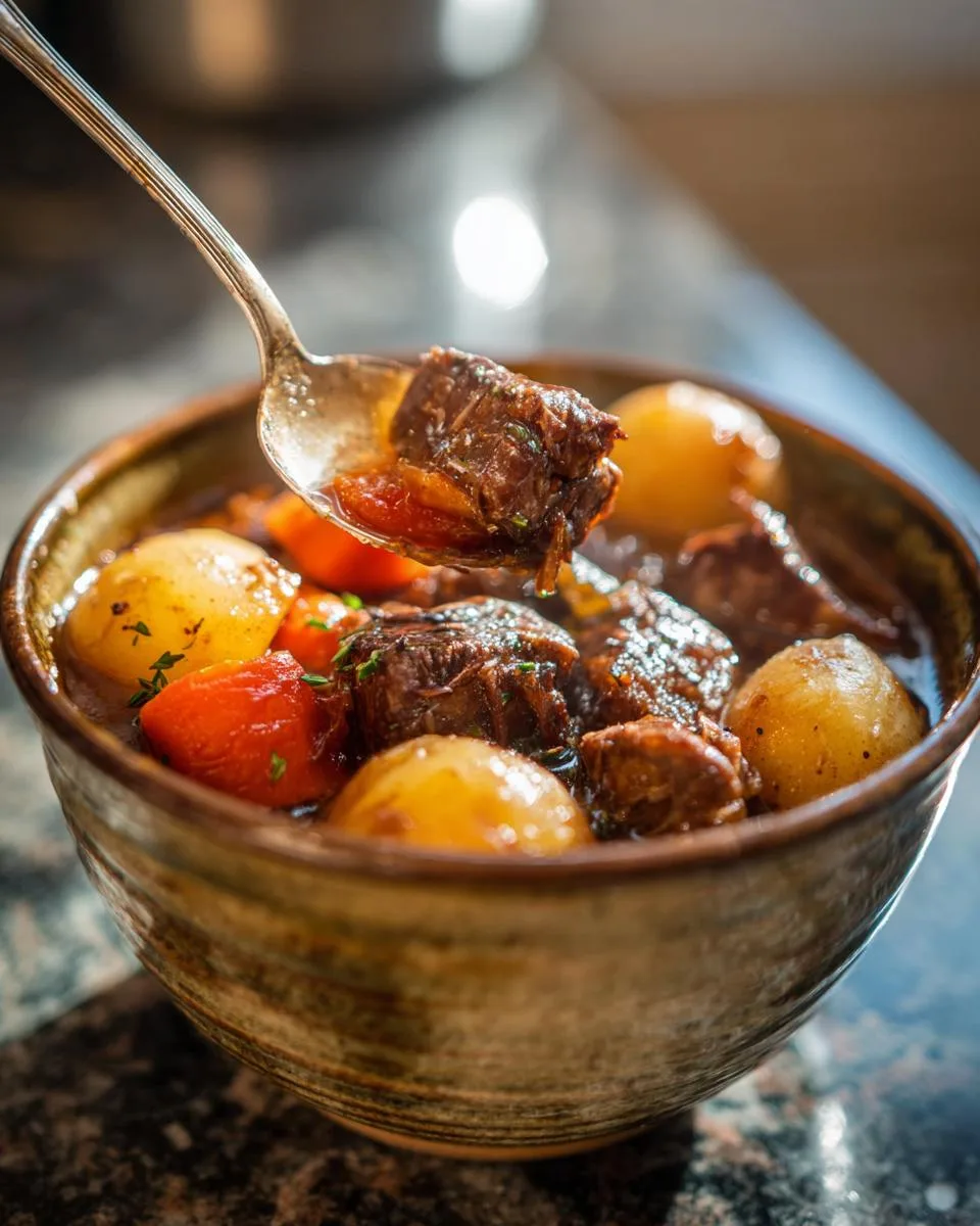 Slow Cooker Beef Potato Stew - detail 4