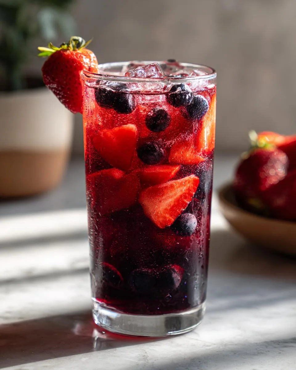 Strawberry Blueberry Iced Tea - detail 1
