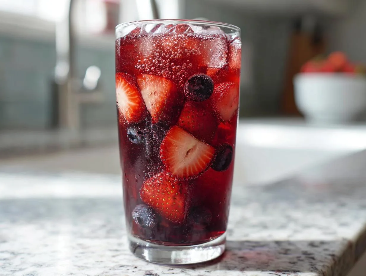 5-Minute Strawberry Blueberry Iced Tea: A Refreshing Delight
