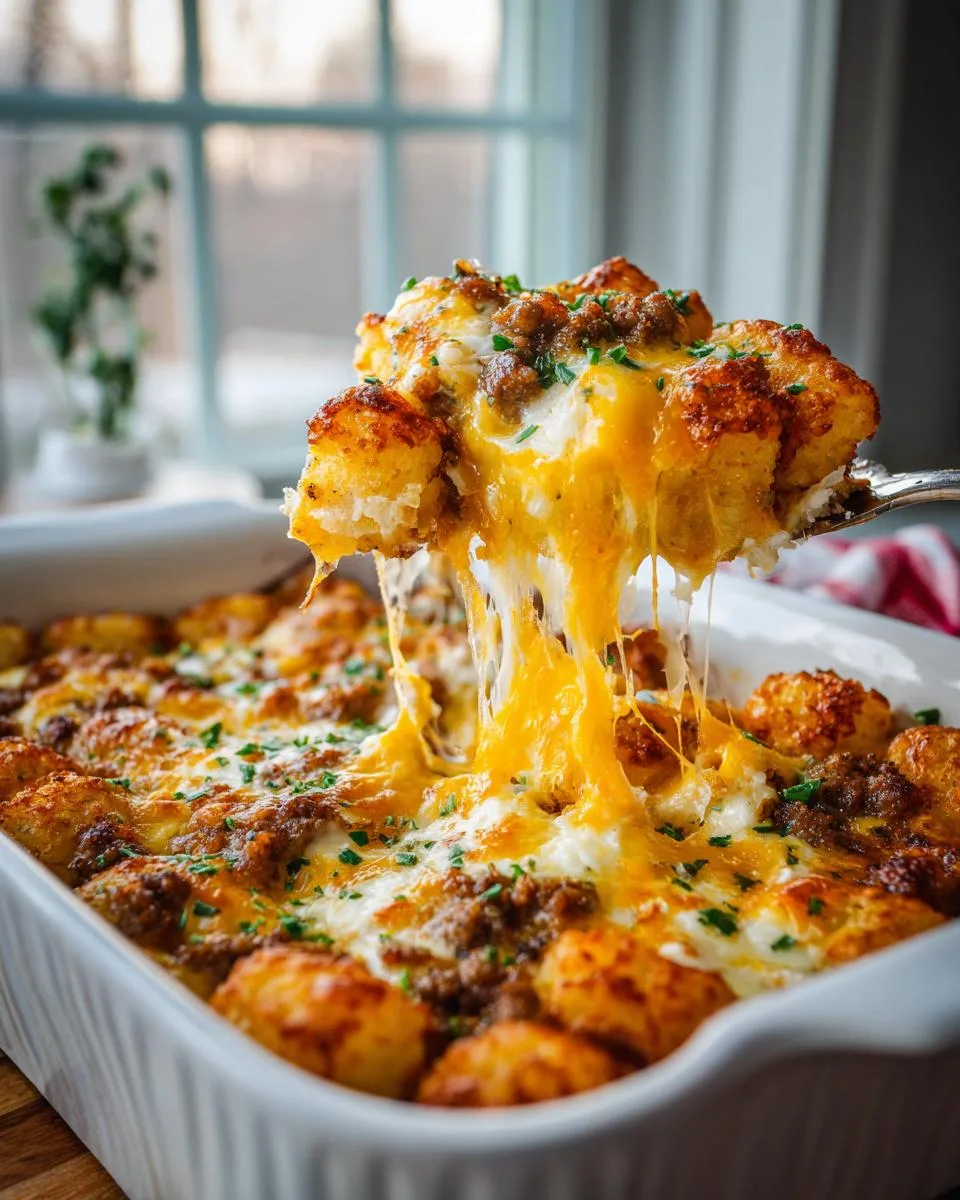 Tater Tot Breakfast Casserole - detail 1