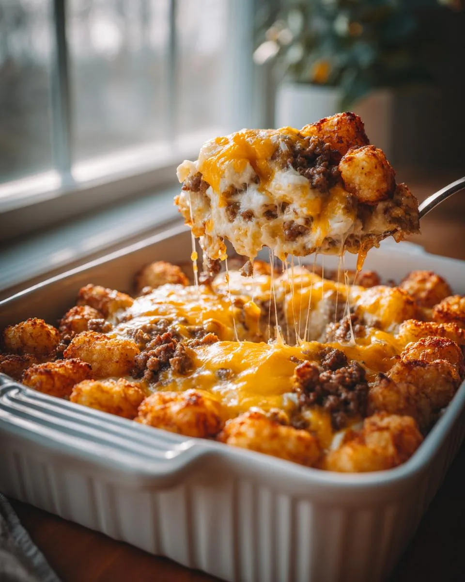 Tater Tot Breakfast Casserole - detail 3