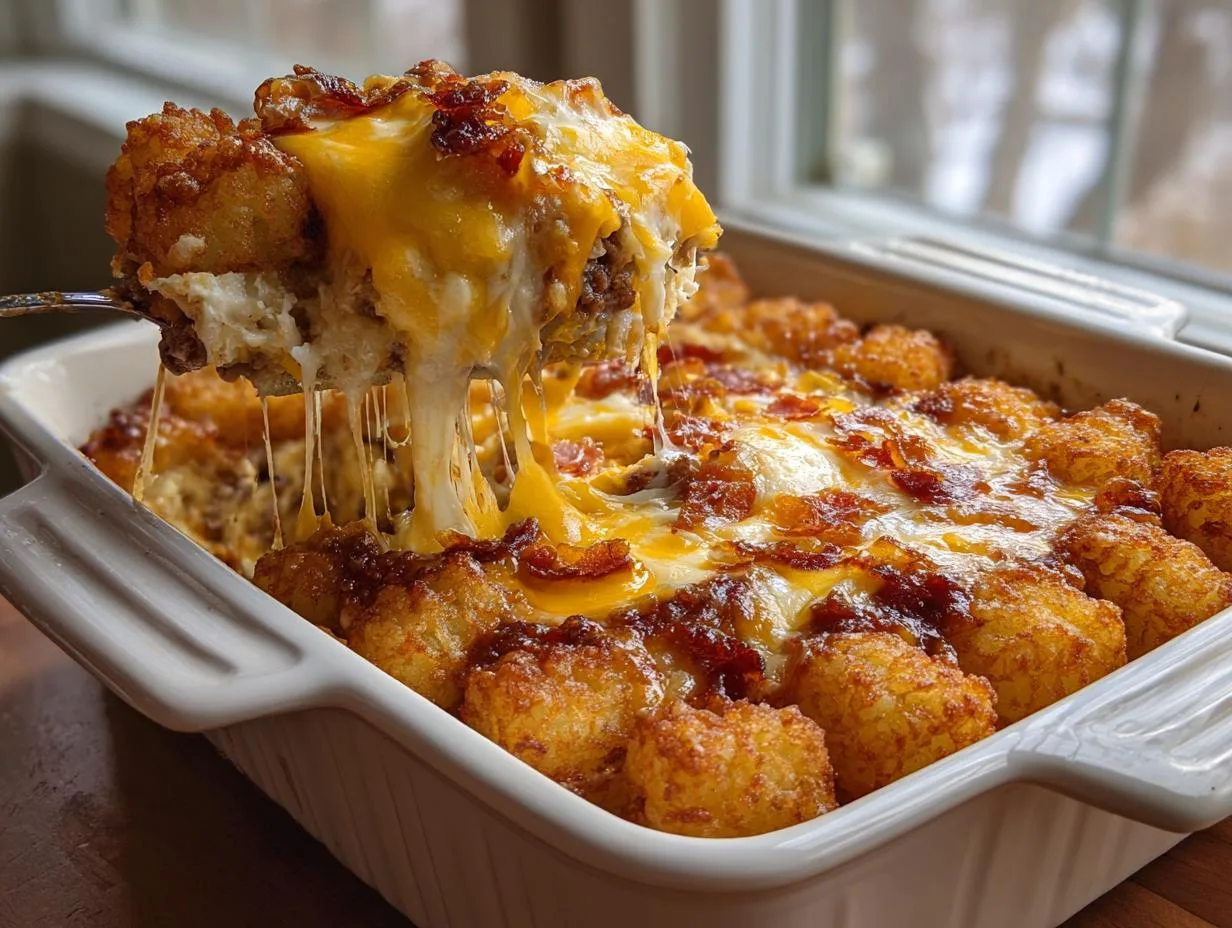 Irresistible Tater Tot Breakfast Casserole in 5 Easy Steps
