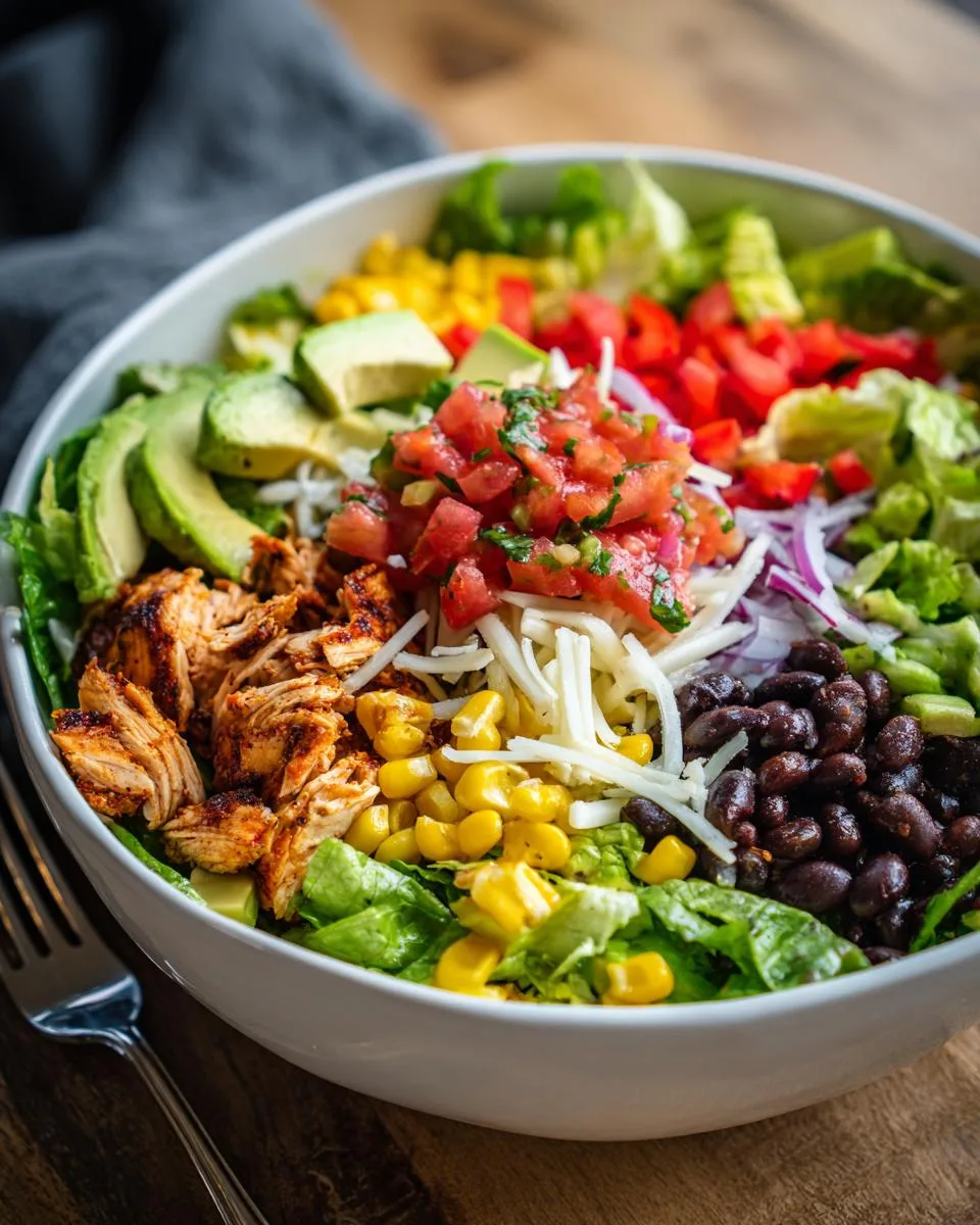 Tex Mex Chicken Taco Salad - detail 2