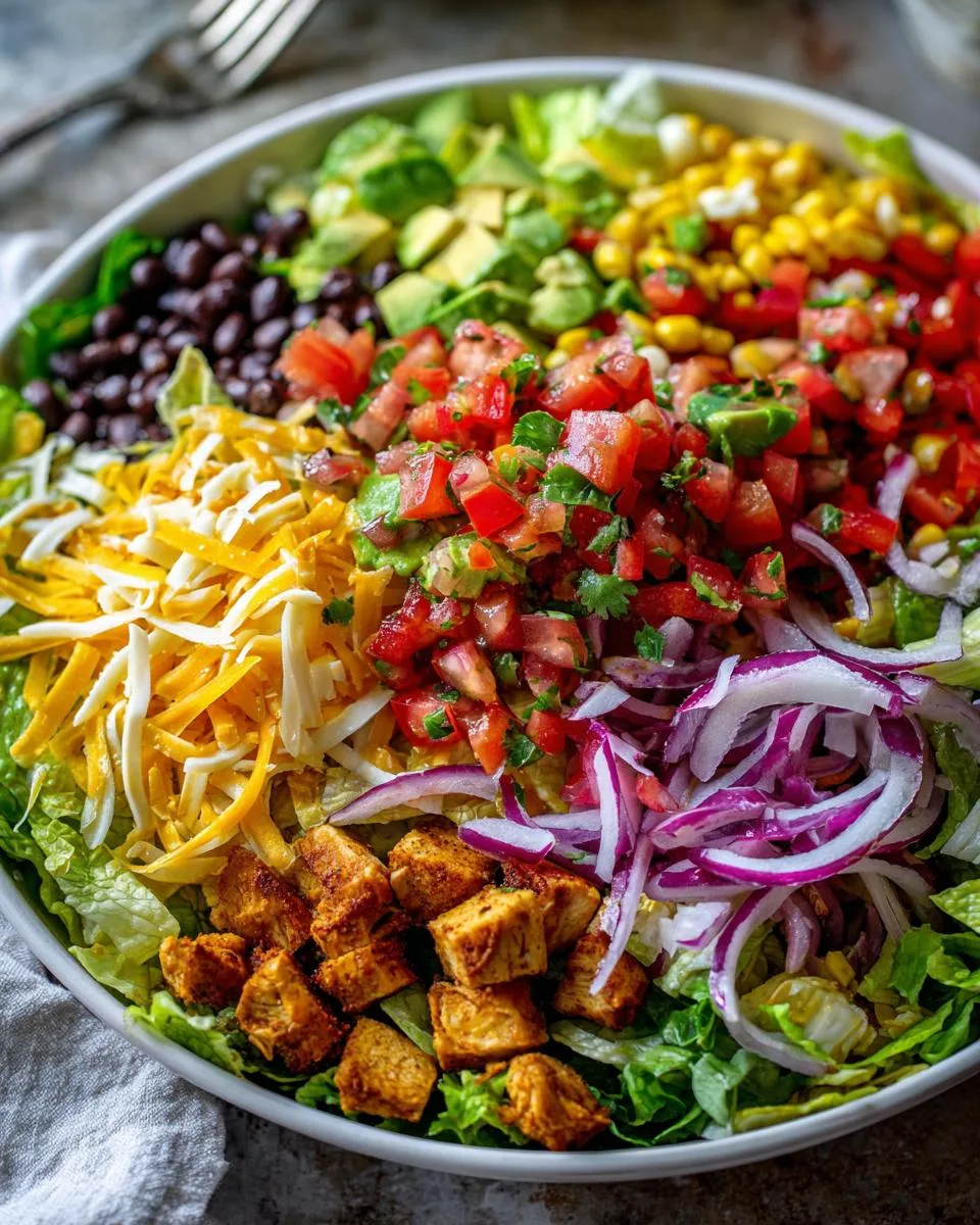 Tex Mex Chicken Taco Salad - detail 4