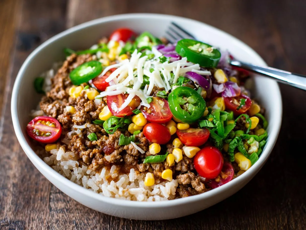 35-Minute Amazing Turkey Burger Rice Bowls Packed With Flavor