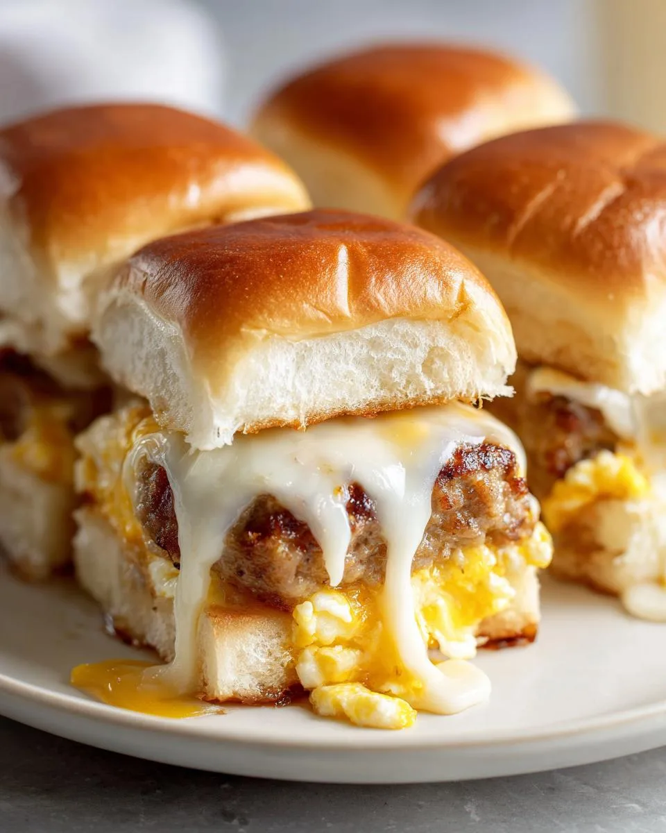 Turkey Sausage Breakfast Sliders - detail 3