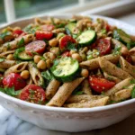 Zaatar Chickpea Pasta Salad Recipe