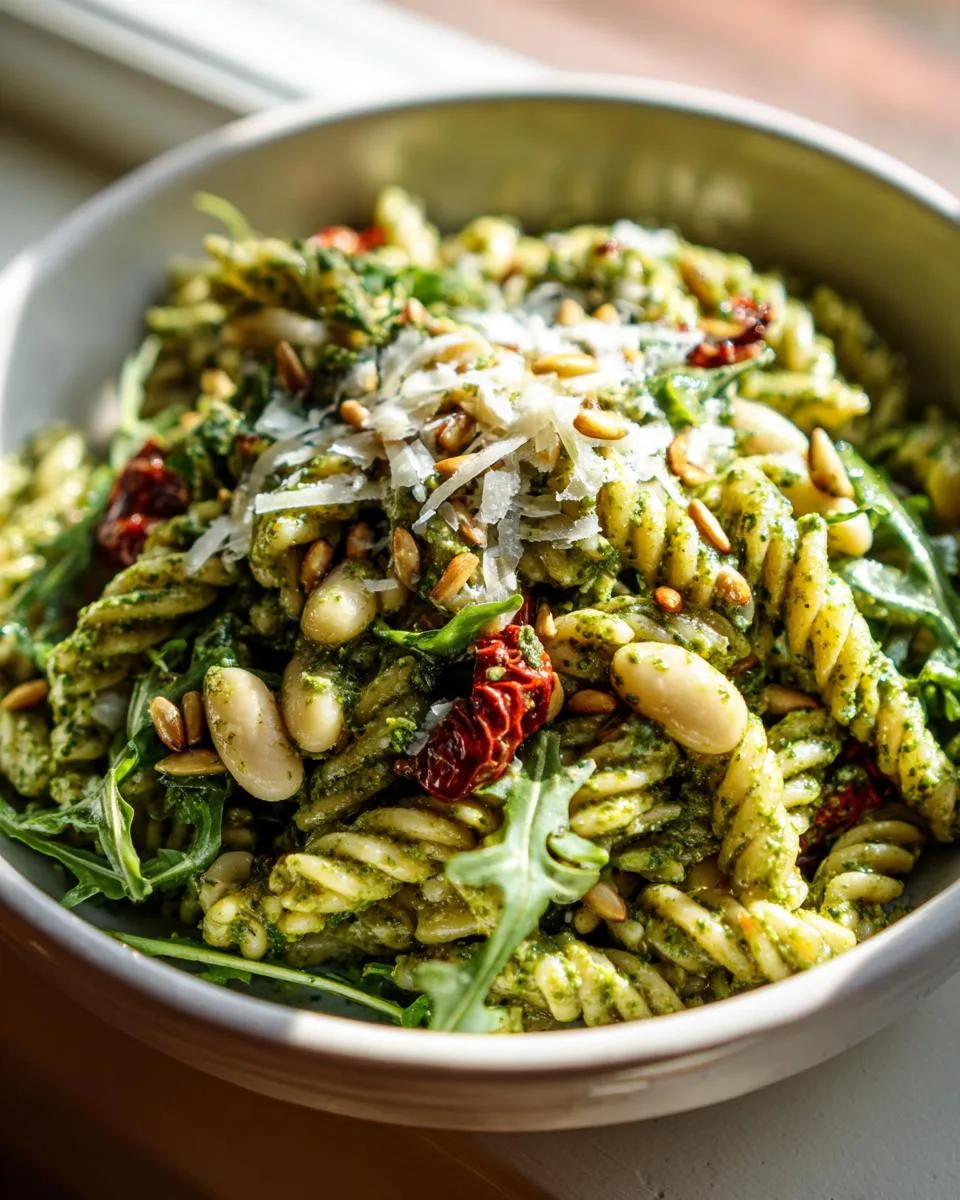 Arugula Lemon Pesto Pasta Salad - detail 1