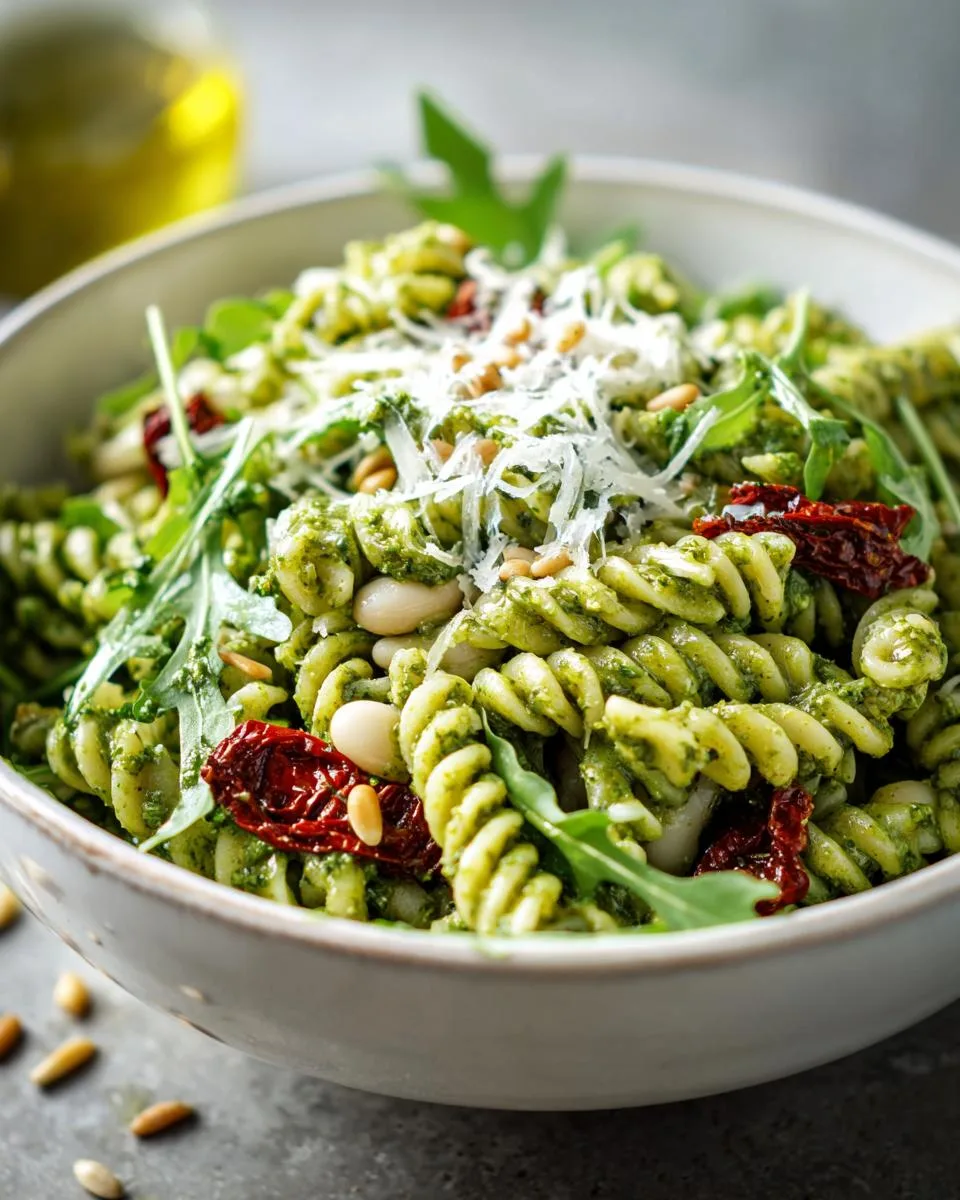 Arugula Lemon Pesto Pasta Salad - detail 3