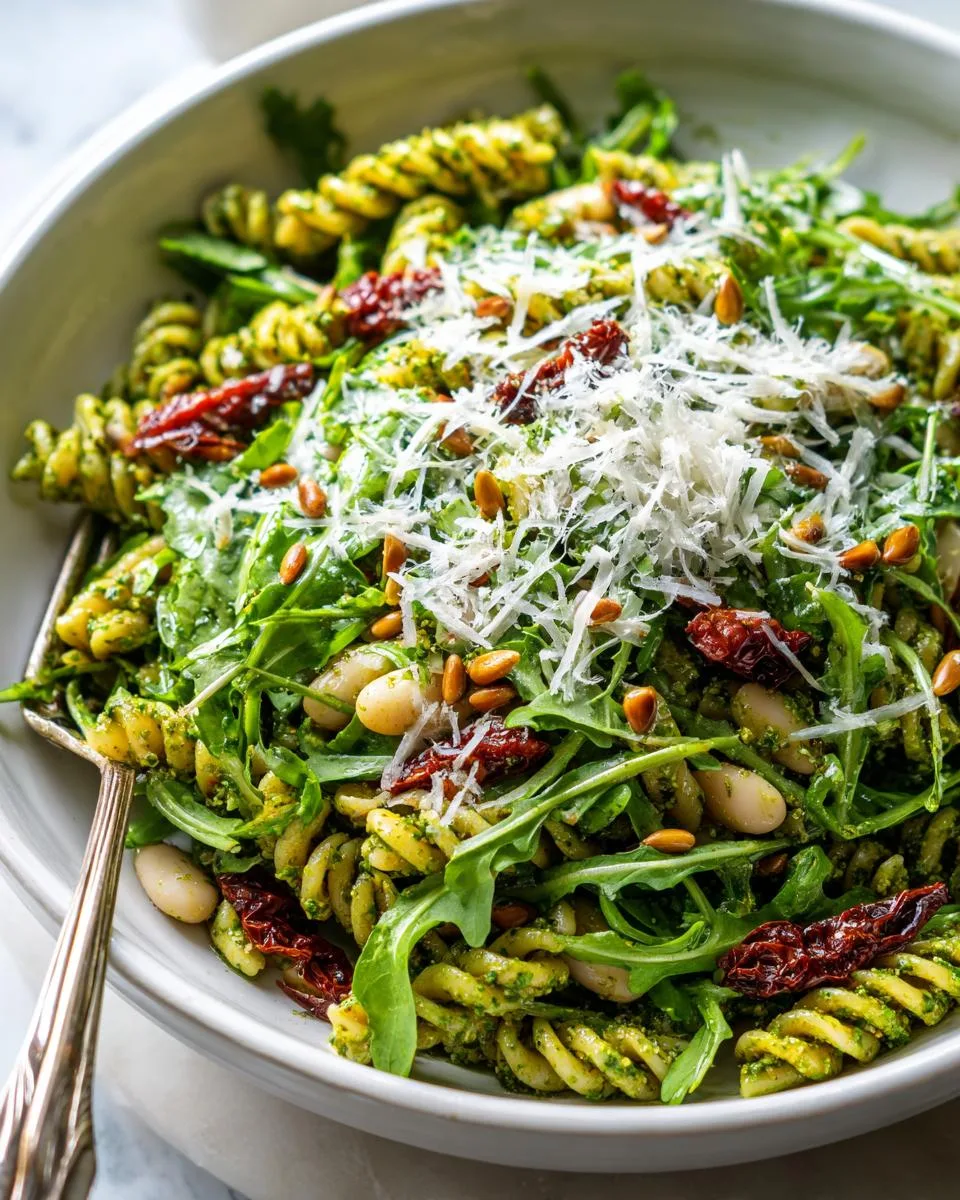 Arugula Lemon Pesto Pasta Salad - detail 4