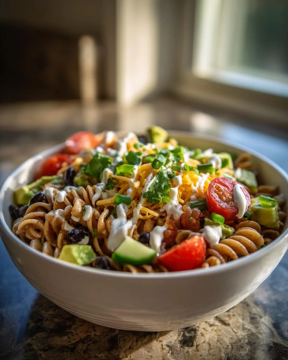 Avocado Lime Pasta Salad Bowl - detail 4