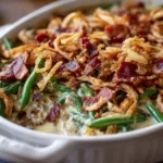 Bacon Water Chestnut Green Bean Casserole