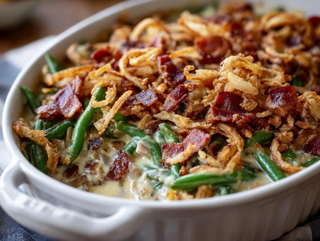 Irresistible Bacon Water Chestnut Green Bean Casserole in 6 Hours