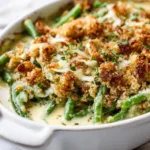 Beer Cheese Green Bean Casserole
