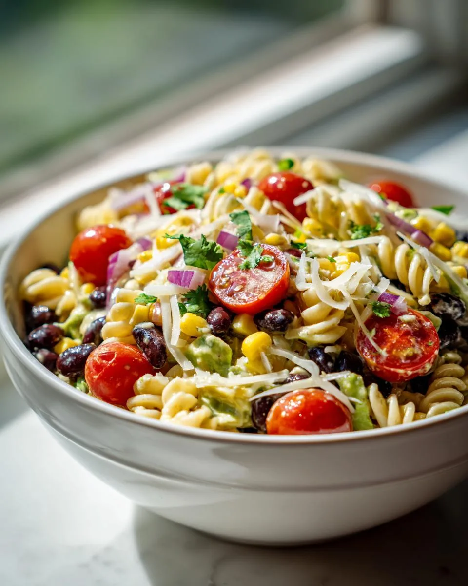 Black Bean Avocado Pasta Salad - detail 1