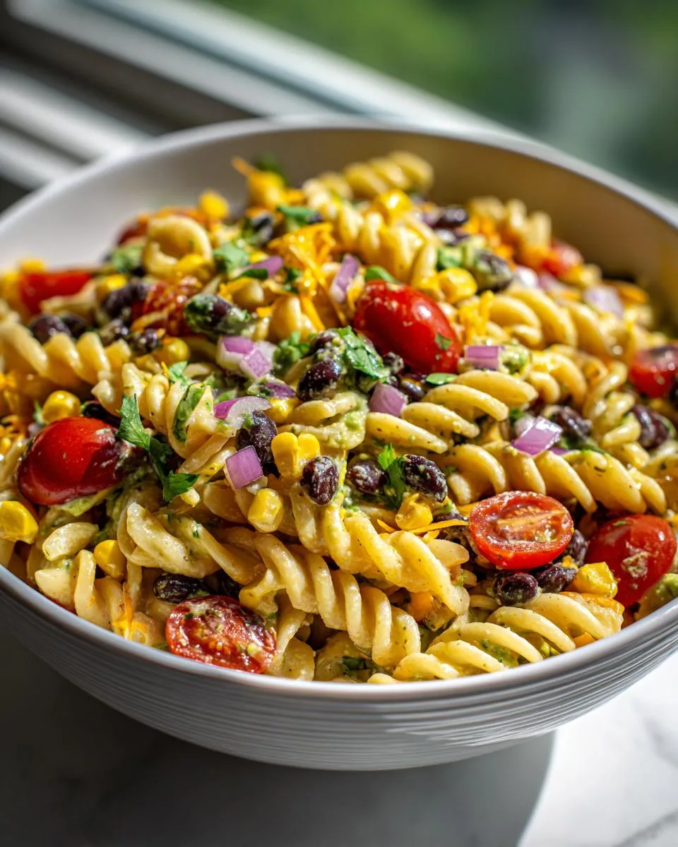 Black Bean Avocado Pasta Salad - detail 3