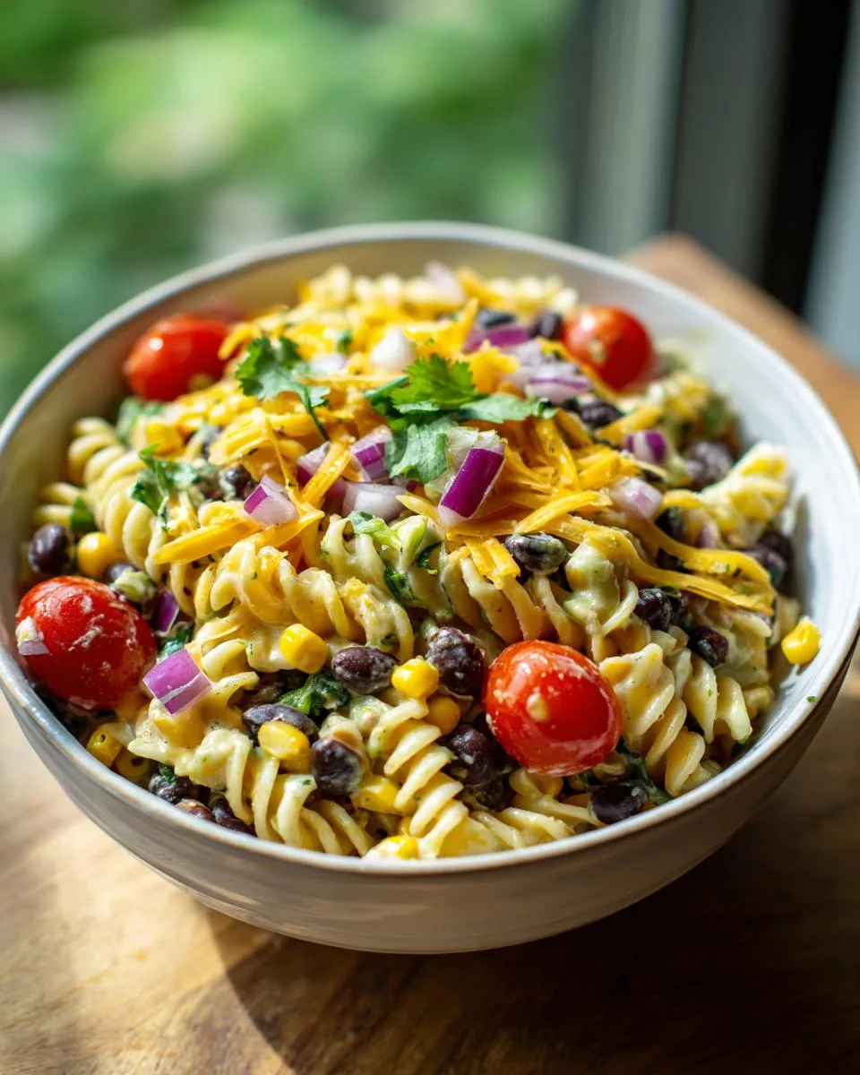 Black Bean Avocado Pasta Salad - detail 4