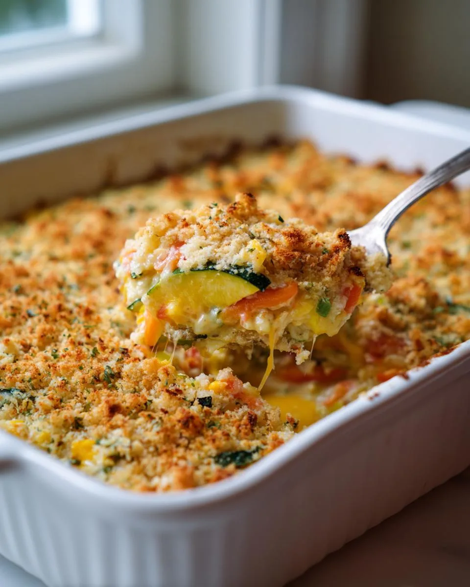Calico Summer Squash Casserole - detail 3