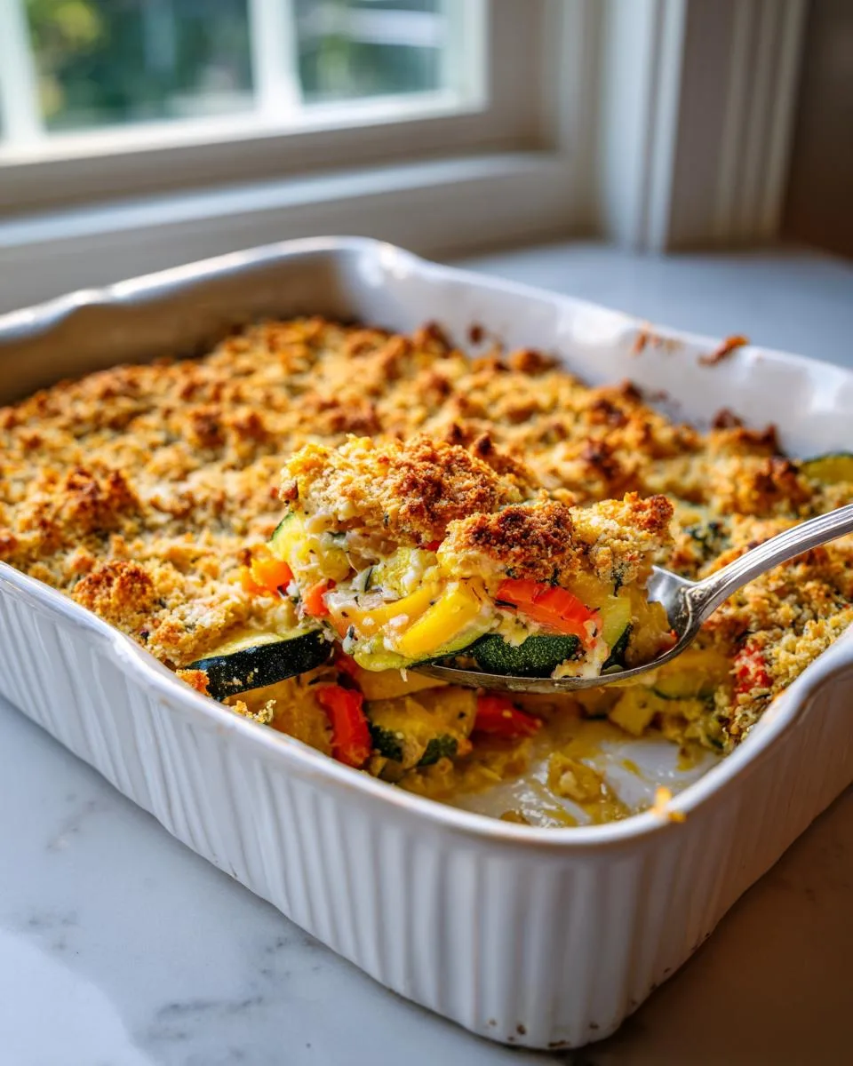 Calico Summer Squash Casserole - detail 4