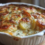 Cheesy Garlic Potatoes Gratin