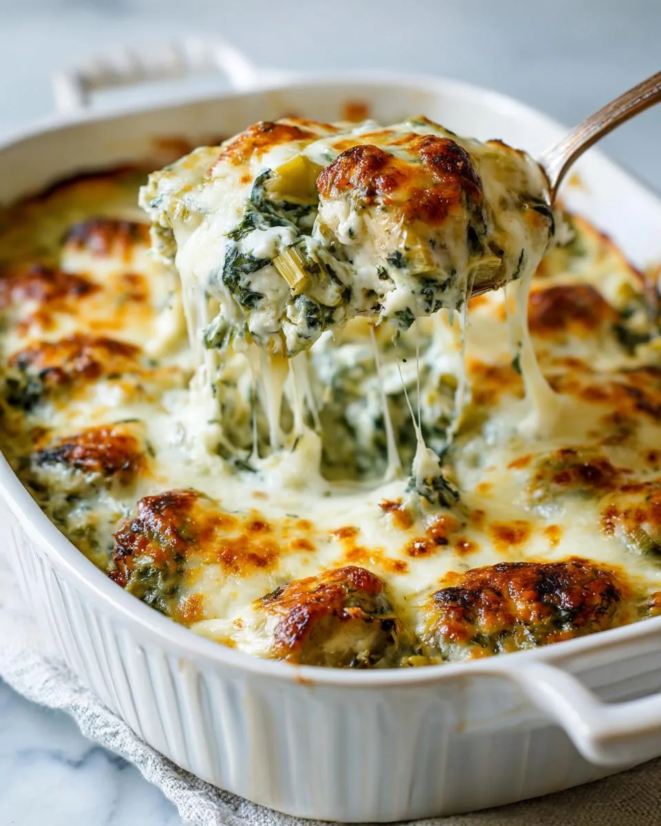 Chicken Spinach Artichoke Casserole - detail 2