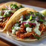 Chipotle Chicken Tacos with Avocado Crema