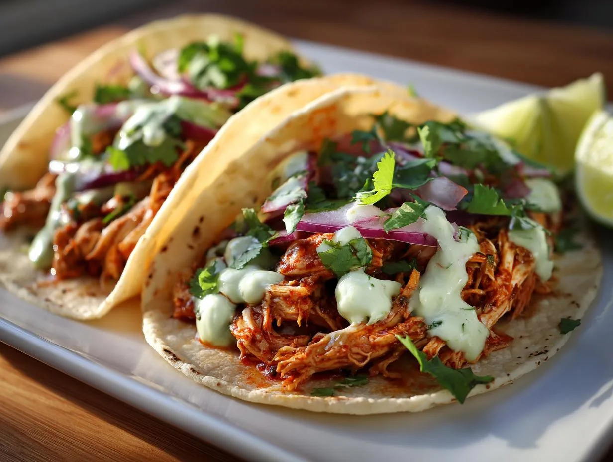 Irresistible Chipotle Chicken Tacos with Avocado Crema in 30 Minutes