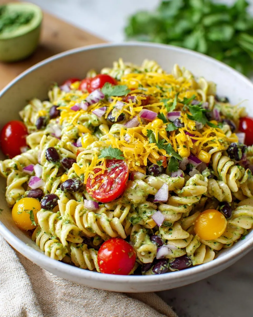 Corn Black Bean Pasta Salad - detail 1