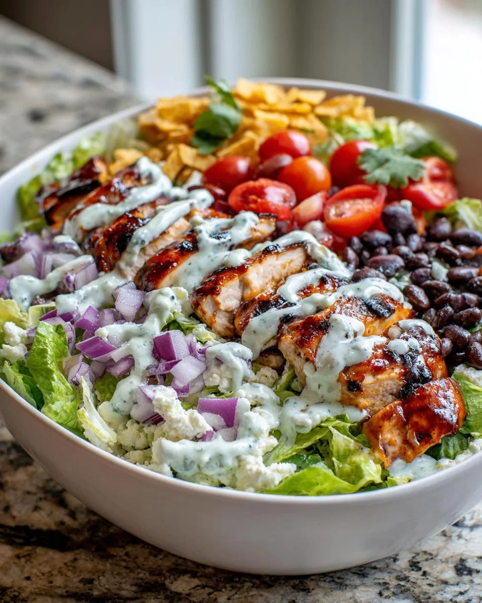 Cottage Cheese BBQ Chicken Salad - detail 2
