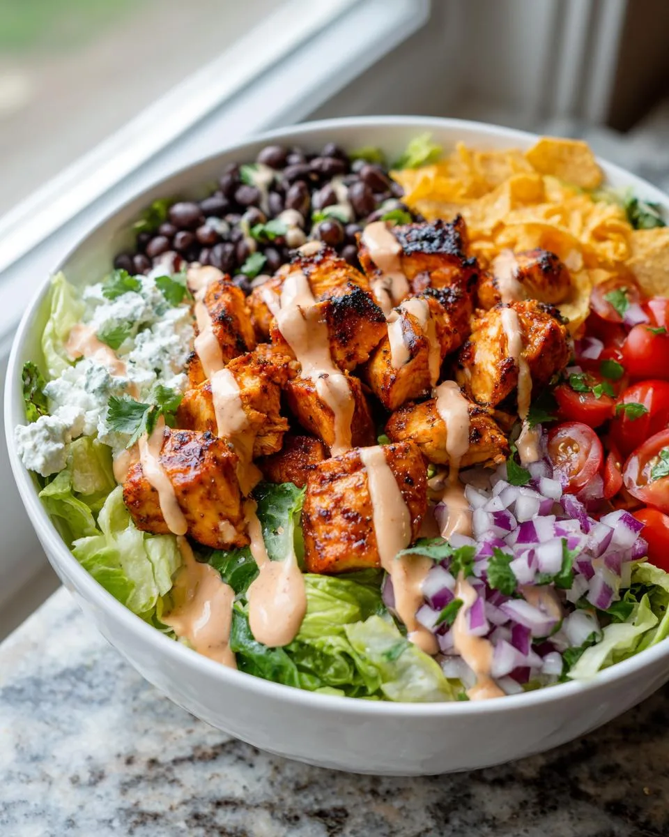 Cottage Cheese BBQ Chicken Salad - detail 3