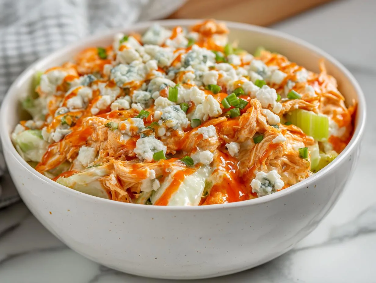 Cottage Cheese Buffalo Chicken Salad: 10-Minute Protein Powerhouse