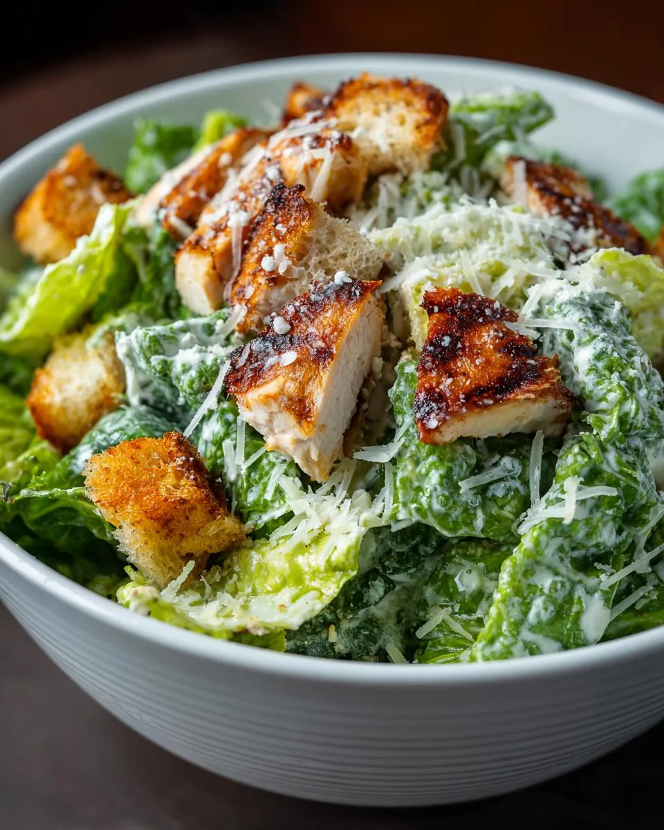 Cottage Cheese Caesar Chicken Salad - detail 3
