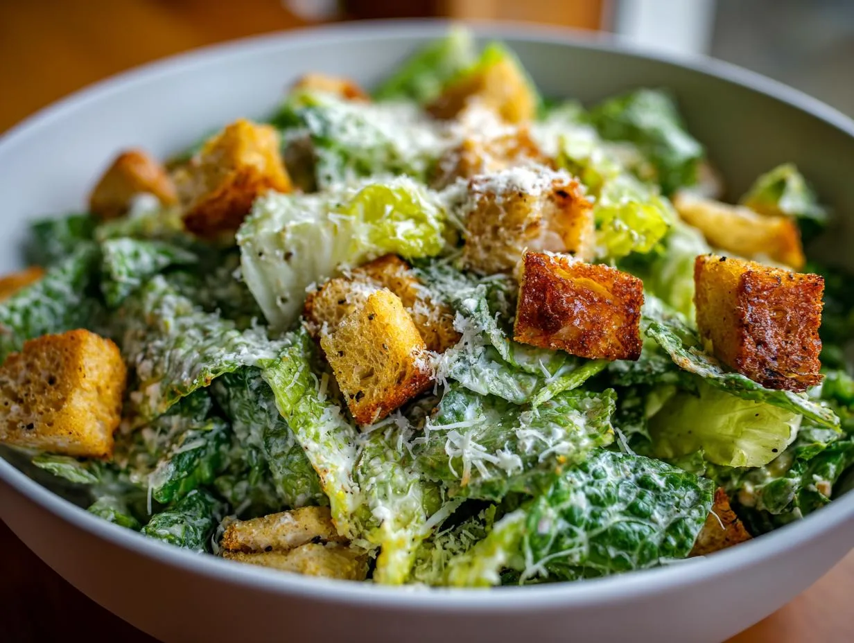 Delicious Cottage Cheese Caesar Chicken Salad: 15-Minute Protein Powerhouse